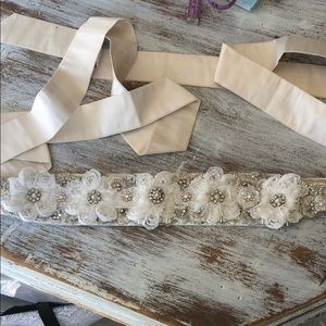 Custom made bridal belt